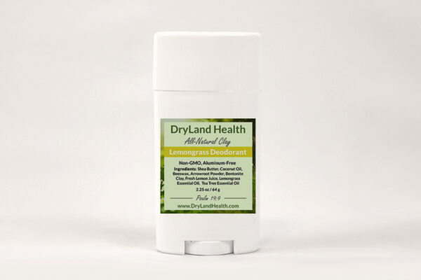 All-Natural Clay Lemongrass Deodorant